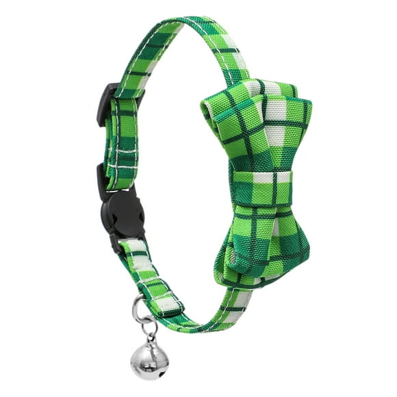 Fankiway Irish Cat Collar Bowknot St. Patrick'S Cat Collar Cat Collar Bow with Bell