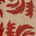 thumbnail image 2 of Plutus 18" x 18" Claret Leaflet Paisley Luxury Outdoor Throw Pillow in Orange, 2 of 2