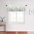 thumbnail image 4 of Sage Green Eucalyptus Leaf Curtain Valances for Windows Spring Summer Farmhouse Leaves Kitchen Curtains 54x18 Inch Woodland Short Rod Pocket Valance 1 Panel for Living Room Bathroom Bedroom Decor, 4 of 7