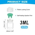 thumbnail image 2 of Uxcell 10Pcs Clear Glass Sample Vials, Small Liquid Bottles Green 3ml, 2 of 7