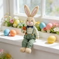 thumbnail image 3 of 24.8–18.5 Inch Easter Extendable Bunny Plush Decoration with Adjustable Legs, Easter Decorations for Home Floor Shelf Living Room Display, 3 of 7
