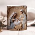thumbnail image 3 of 3D Nativity Scene Ceramic Coffee Mug - Holiday Gift, Durable Christmas-Themed Design for Hot Beverages, 3 of 8