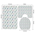 thumbnail image 3 of Light Dinosaurs Pastel Pattern Bathroom Rugs Sets 3 Piece,Toilet Cover Set,Absorbent Non Slip Bathroom Mats Sets with U-Shaped Contour Rug Toilet Rug Set, 3 of 5