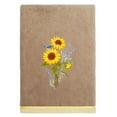 thumbnail image 3 of Linum Home Textiles 100% Turkish Cotton Girasol 3PC Embellished Towel Set, Brown, 3 of 8