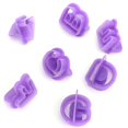 thumbnail image 4 of Conjunto de cortadores de galletas Kearding 40 piezas letras en inglés morado, 4 of 5