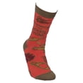 thumbnail image 2 of Funny Novelty Socks - I'm Thankful For Socks And Wine, 2 of 2