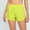 Yellow, variant on GERsome Running Shorts for Women Solid Color Workout Shorts with Zipper Pockets Quick Dry Elastic Waist Athletic Gym Shorts for Gym Running