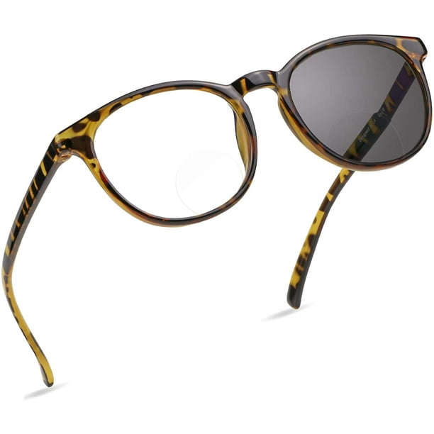 LifeArt Bifocal Reading Glasses, Transition Photochromic Dark Grey