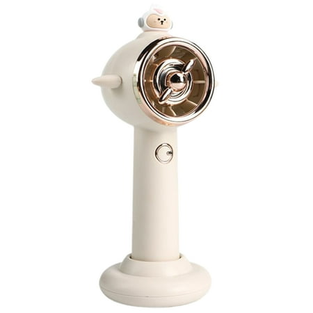 

iaksohdu Handheld Fan Rechargeable Speed Adjustable Hidden Blade Design Low Noise One-key Start Ultra-Quiet Portable Fan Personal Air Conditioner Office Supplies