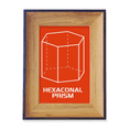 thumbnail image 1 of Hexagonal Prism Mathematical Geometric Space Photo Frame Exhibition Display Art Desktop Painting, 1 of 3