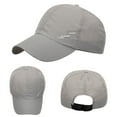 thumbnail image 2 of Gray Baseball Cap Golf Dad Hat for Men and Women Polyester Quick Dry Adjustable Baseball Hats for Men and Women Sport Running Workout One Size, 2 of 5