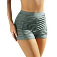 thumbnail image 2 of Charmo Womens Swim Shorts High Waisted Tummy Control Swimsuit Bottoms Ruched Board Shorts, 2 of 6