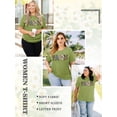 thumbnail image 4 of Chulianyouhuo Faith Women Plus Shirt Graphic Christian Casual Vintage Tshirt Short Sleeve Summer Oversized Tee Tops, 4 of 7
