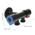 thumbnail image 2 of MasteelfCA Toilet Stop Valve Stainless Bathroom Toilet Angle Valve Water Shut Off Valve, 2 of 7