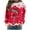 Hot Pink, variant on Enjoytime Women Fall Clothes Christmas Printed Long Sleeve Pullover Tops Winter Warm Plus Size Fashion Casual Crew Neck Sweatshirts