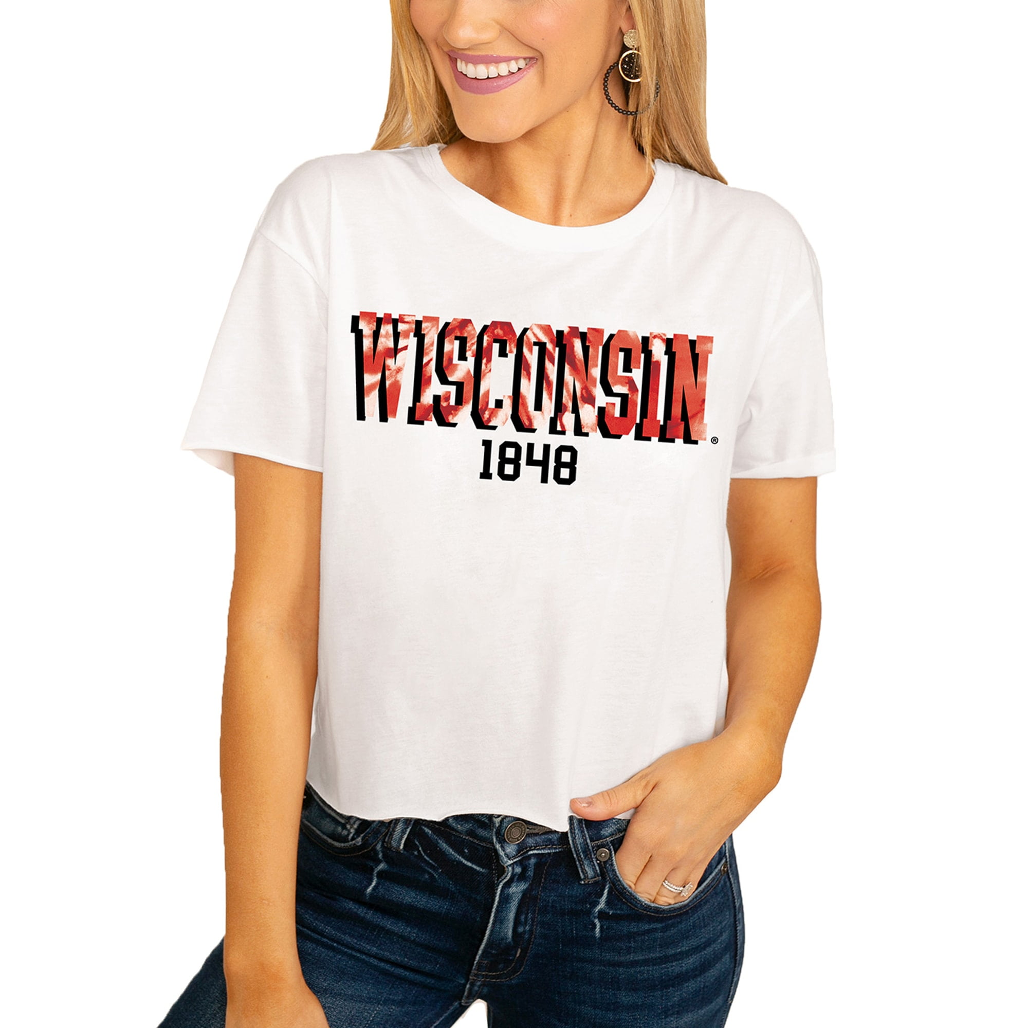 wisconsin badgers crop top