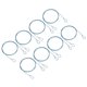thumbnail image 1 of Candado de Cable de Seguridad Uxcell de Acero Inoxidable con Doble Bucle para Candado de Equipaje Azul, 1 of 6