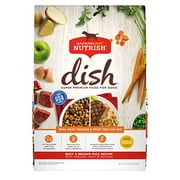 Angle View: Rachael Ray Nutrish Dish Premium Natural Dry Dog Food, Beef & Brown Rice Recipe with Veggies, Fruit & Chicken, 11.5 Pounds