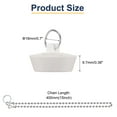 thumbnail image 2 of Uxcell 4Pcs Rubber Drain Stopper with Chain and Hanging Ring, Bathtub Drain Plug Fits 1-1/8 inch to 1-1/4 inch, Rubber Sink Stopper Drain Plug for Bathtub, Kitchen and Bathroom, White, 2 of 6