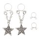 thumbnail image 3 of 4x 2 Pares de Piercings Falsos Ajustables con Clip No Perforado de Estrella de Cristal Larga en Los Anillos Del Pezón 4 piezas, 3 of 8