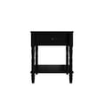 thumbnail image 3 of Home Design Rumford 1-Drawer Nightstand for Adult, Modern Bedside Table with Storage, Black Finish, 3 of 8