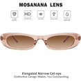 thumbnail image 3 of Gafas de sol alargadas y estrechas con forma de ojo de gato para mujer, 3 of 3