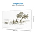 thumbnail image 2 of Xecao Cowboys Riding A Horse Near A Tree for Waterproof Mouse Pad - Extended Contour Mouse Mat, Large Gaming Mousepad Laptop Keyboard Mat with Non-Slip Rubber Base, 2 of 8