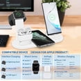 thumbnail image 4 of Wireless Charger,4 in 1 Wireless Charger Stand,Charging Station for Multiple Devices,Qi Fast Wireless Charging Dock Compatible for iWatch 6/SE/5/4,Airpods Pro/2,iPhone 12/11/Xs/XR/X/8 (White), 4 of 8