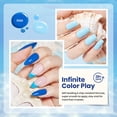 thumbnail image 4 of Set de esmaltes en gel Beetles Blue, 6 colores, claro, bebé, azul marino oscuro, 4 of 8