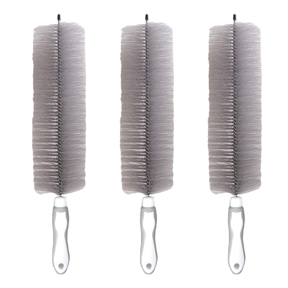LHNFT 3 Pcs Fan Cleaning Brush Bendable Cobweb Duster - Microfiber Head, Washable - Ideal for Ceiling Fan Blades, Air Vents, Curtains, Cars - Reusable Dust Remover