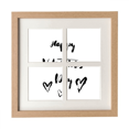 thumbnail image 1 of Happy Valentine Coeur Citation Style Cadre Mur Table Affichage 4 Ouvertures Image, 1 of 3