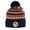 Navy 87, variant on Chelsea Official Blue with ZigZag Pattern Soccer Pom Beanie