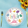 thumbnail image 6 of Lilgiuy 20 Pcs Easter Paper Plates 7" Disposable Plates Snack Plates Dessert Plates Dinner Plates with Easter Eggs Bunny, Easter Party Supplies Tableware Easter Dinnerware Set, 6 of 6