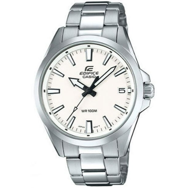 casio edifice silver blue