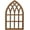 Brown 2, variant on Sintosin Farmhouse Arched Window Frame Wall Decor, 20 x 32 Inches, Wooden Rustic Faux Window Pane