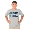 thumbnail image 3 of Christian Strong Religious Faith Crewneck T Shirts Boy Girl Teen Brisco Brands L, 3 of 6