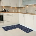 thumbnail image 5 of Yiaed Skull Flower Blue Kitchen Rugs Sets of 2 Kitchen Mats Cushioned Anti Fatigue Kitchen Rug Tapetes Para Cocina for Sink,Laundry Room, 5 of 6