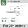 thumbnail image 3 of Hunter 52 inch Indoor Ceiling Fan with LED Light - Bronze Ceiling Fan with Pull Chain, For Bedroom or Living Room, Standard Mount, No Remote, 5 Blades, Includes Bulbs - Pro's Best 52726, Noble Bronze, 3 of 17