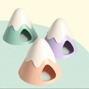 Waroomhouse Hamster Hideout House Large Space Detachable Snow Mountain Shape Bite Resistant Stress Relief Playing Resting ABS Guinea Pig Rat Chinchilla Nest for Pet Cage