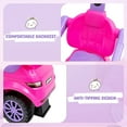 thumbnail image 5 of OLAKIDS 4 in 1 Ride on Push Car, Toddlers Stroller Sliding Walking Toy with Horn, Music, Lights, Removable Guardrails and Handle, Underneath Storage, Baby Foot-to-Floor Walker for Boys Girls (Pink), 5 of 10