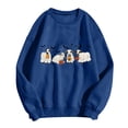 thumbnail image 4 of VBARHMQRT Mock Neck Sweatshirt Ladies' Loose Top Cute Print Hoodie, 4 of 4