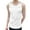 White, variant on Men Belt Punk Fancy Shirts Pure Color Holiday Casual Comfy Tank Tops Vest