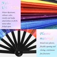 thumbnail image 4 of Ventilador de mano Jeyeou Rainbow Rave con purpurina holográfica con funda, 4 of 7