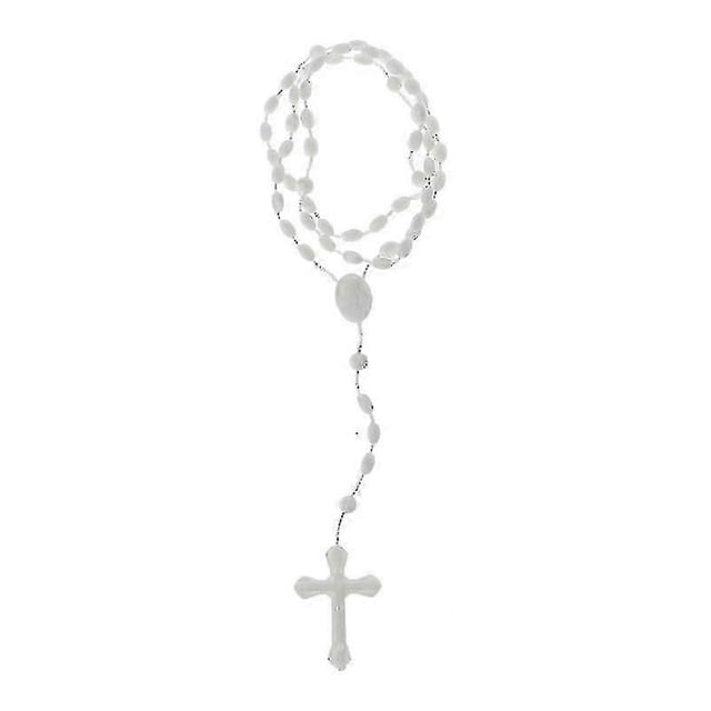 Plastic Rosary Beads Luminous Necklace Catholicism Prayer Religious Jewelry---Model code21361-XG3132