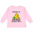 thumbnail image 3 of Inktastic Someone in San Diego Loves Me Boys or Girls Long Sleeve Toddler T-Shirt, 3 of 5