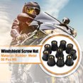 thumbnail image 2 of Unique Bargains 50 Pcs M6 6mm Convex Black Rubber Windscreen Windshield Screws Bolts Nut for Motorcycle, 2 of 6