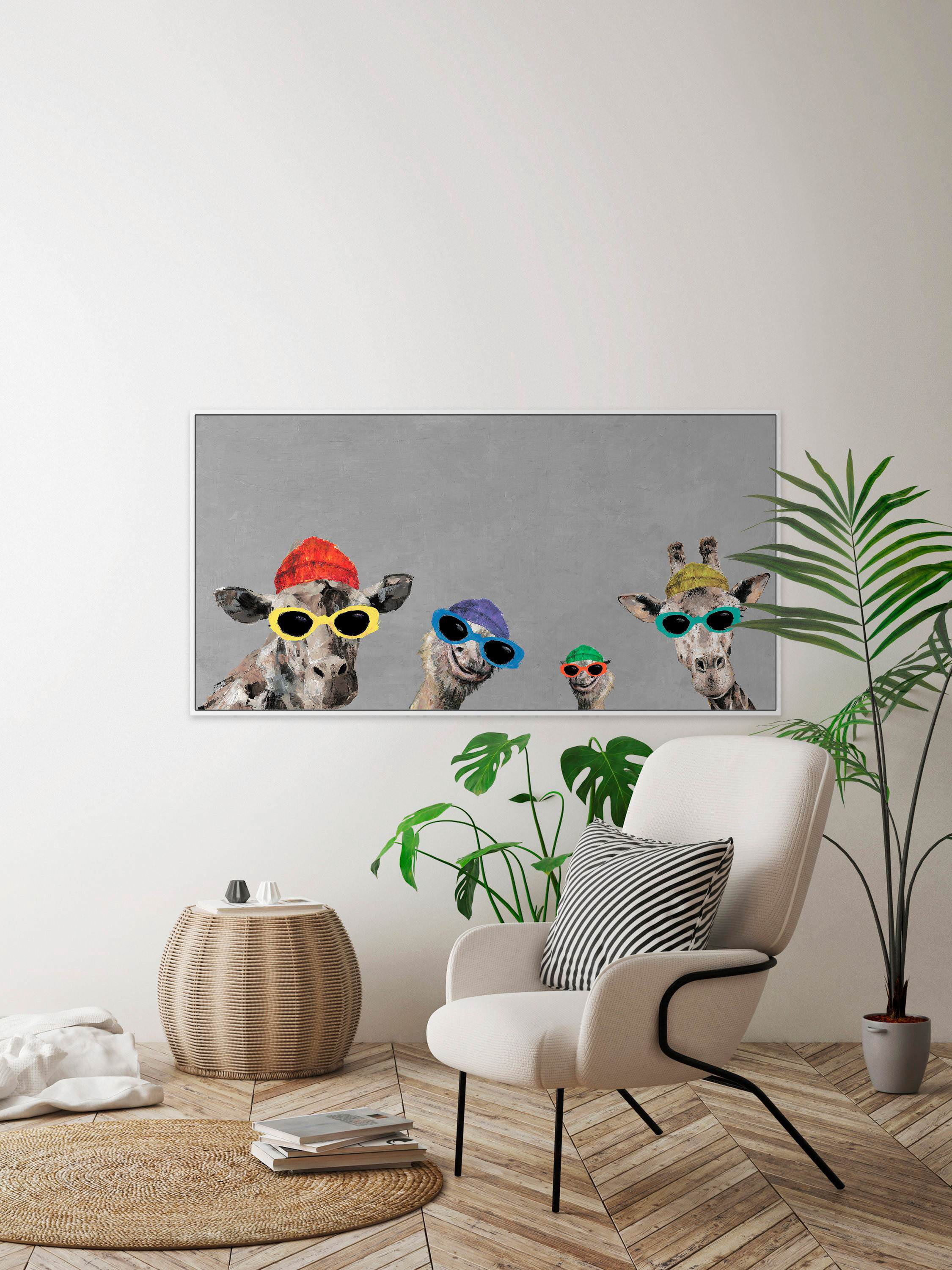 The Artists III Floater Framed Painting Print on Canvas