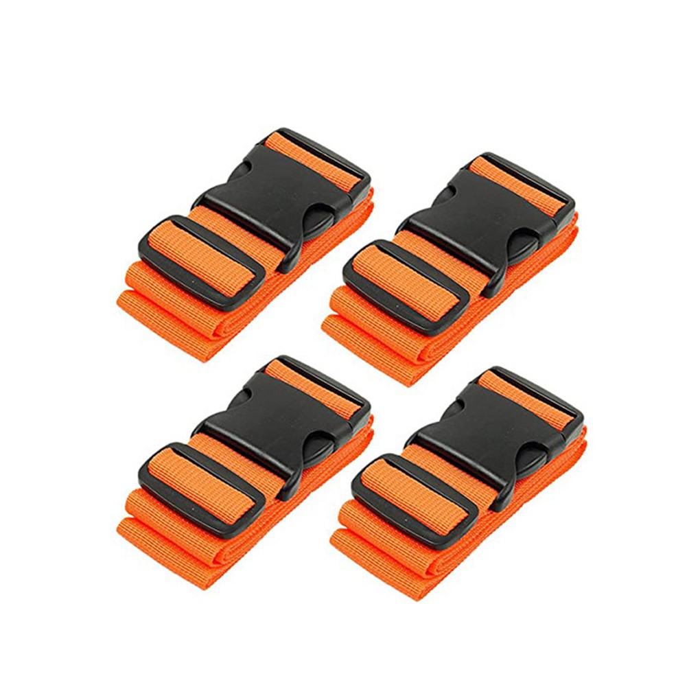 Tie belt buckle side release adjustable webbing luggage strap clips