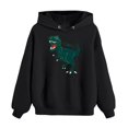 thumbnail image 5 of Bjutir Toddler Boys Sweatshirts Sweatshirts Crewneck Truck Shirt Dinosaur Long Sleeve Pullover Tops Tees Black 3-4 Years, 5 of 6