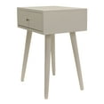 thumbnail image 2 of Decor Therapy Mid Century 1-Drawer Wood Side Table, 14'' x 18'' x 24'' - White, 2 of 6